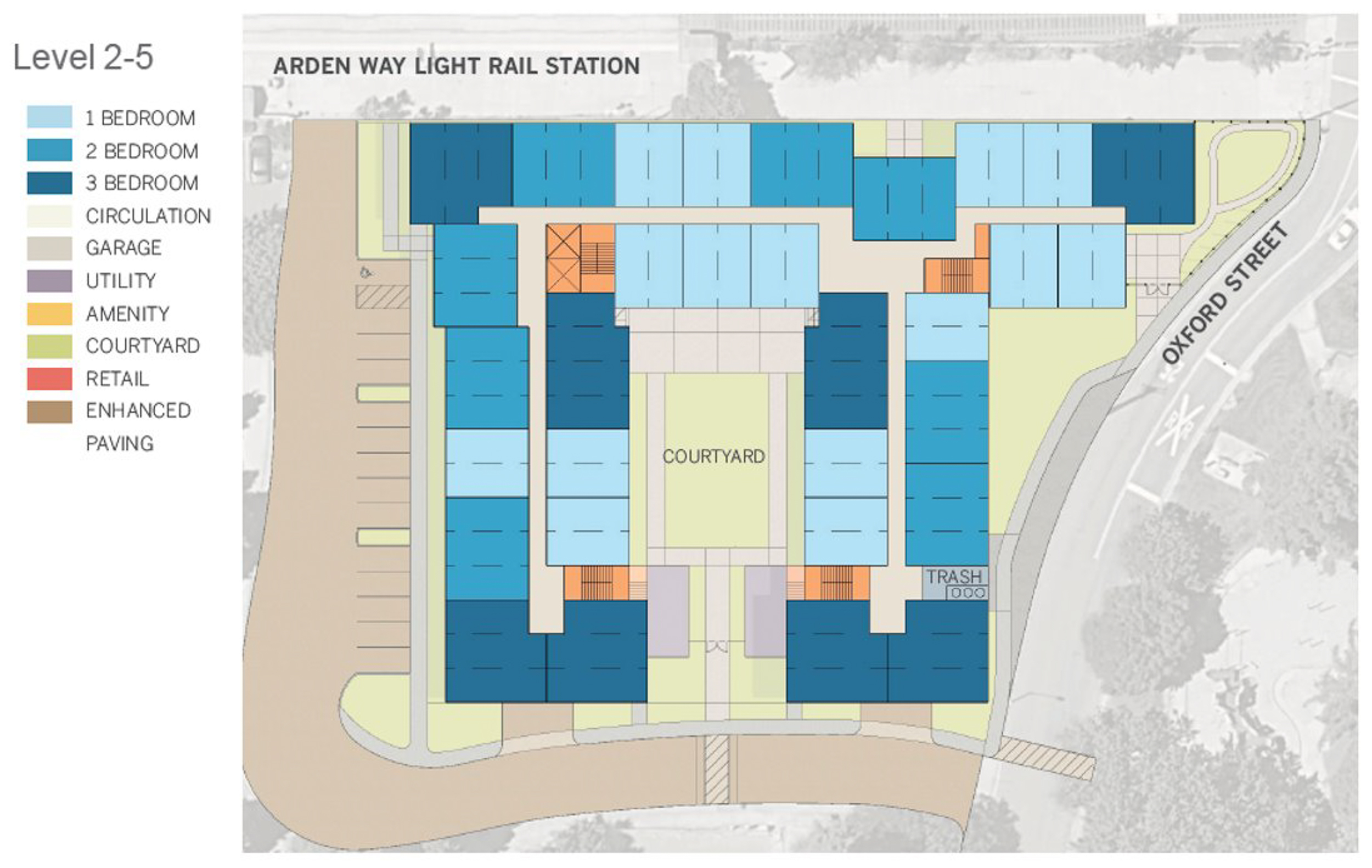 440 Arden Way floor plan for levels 2-5, image courtesy coUrbanize