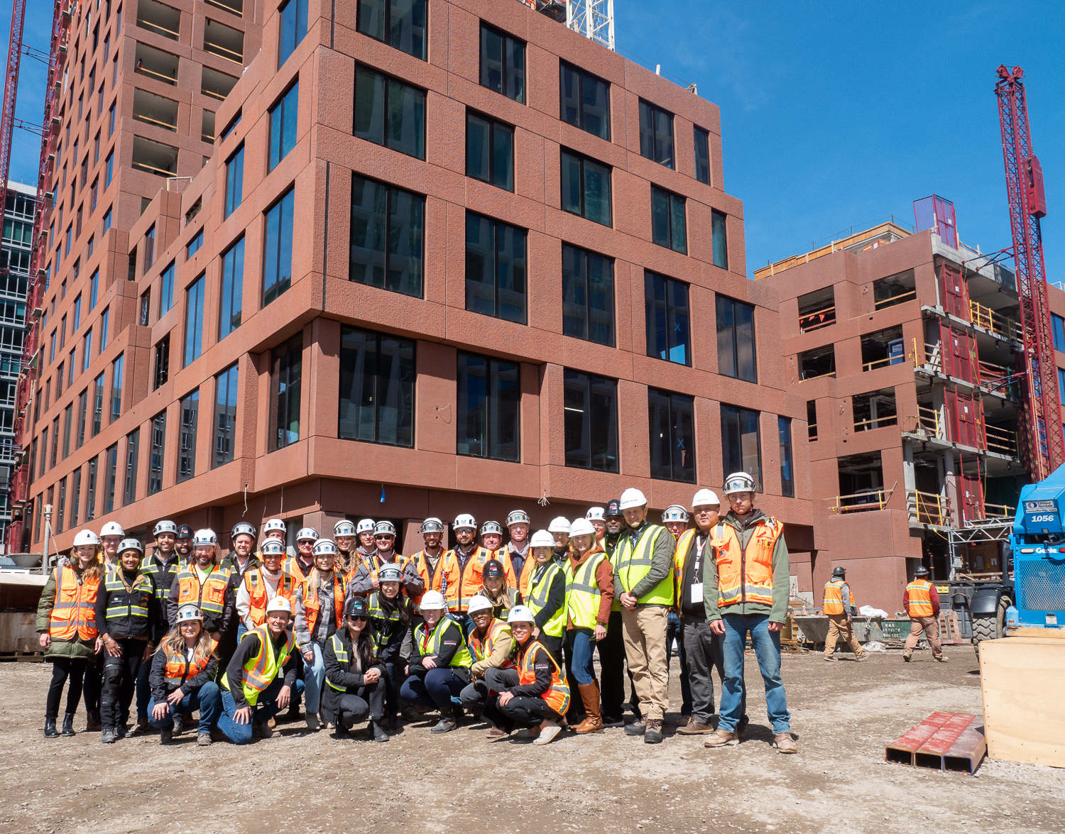 Mission Rock Partners & Swinerton celebrating the topping out of The Canyon, photography by Barry Fleisher