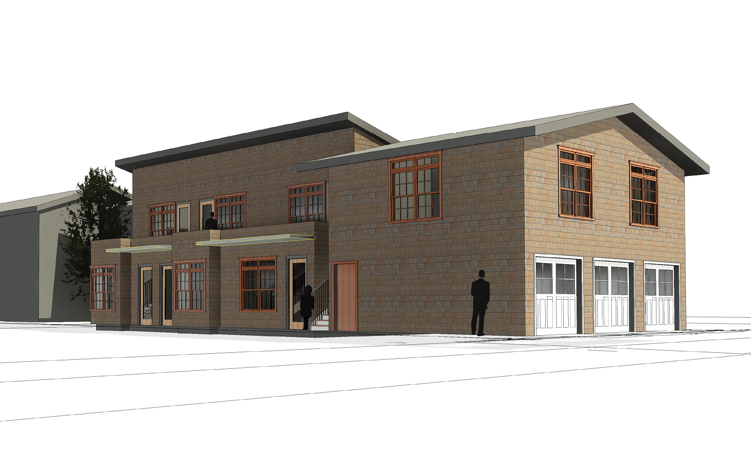 The Historic Alley Lofts and Studios, rendering courtesy the Warren Trust