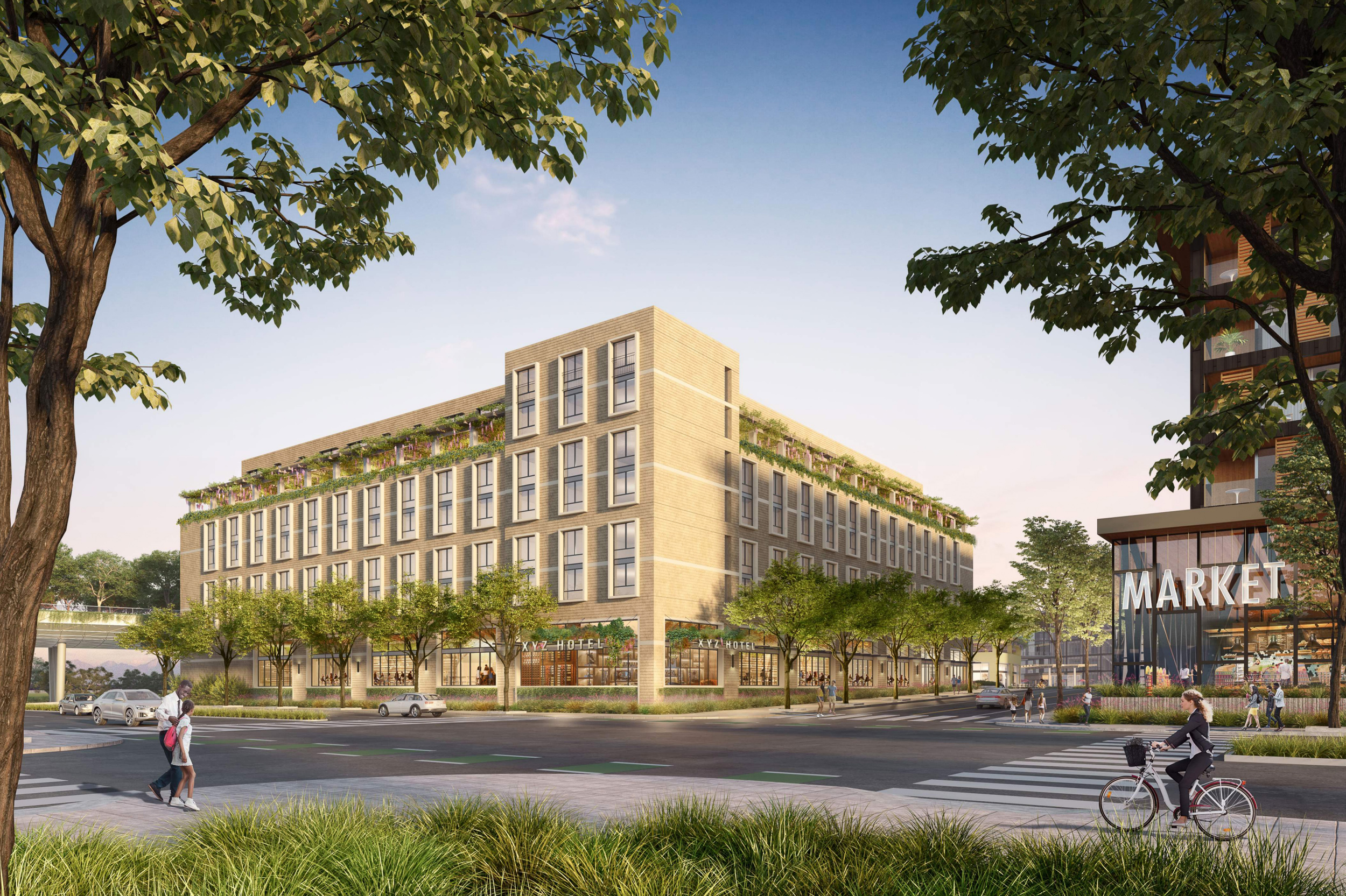 Willow Glen hotel, rendering courtesy Meta and Signature Development Group
