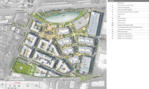 Willow Village site map, illustration courtesy Meta and Signature Development