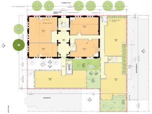 2395 Sacramento Street ground-level floor plan, illustration by BAR Architects