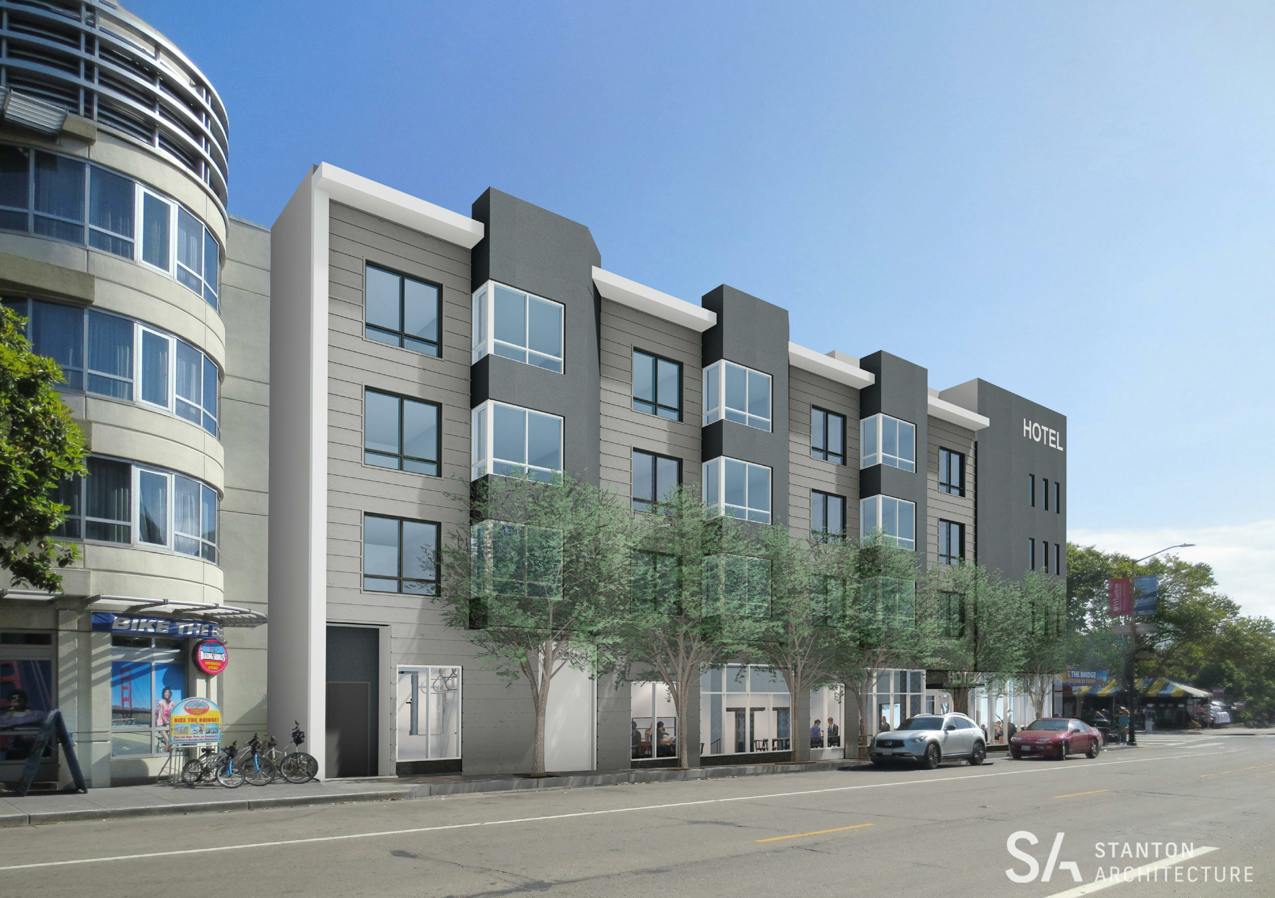 2629 Taylor Street view from North Point Street, rendering by Stanton Architecture