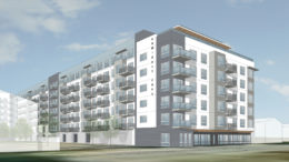 300 Mosley Avenue main view, rendering by BDE Architecture