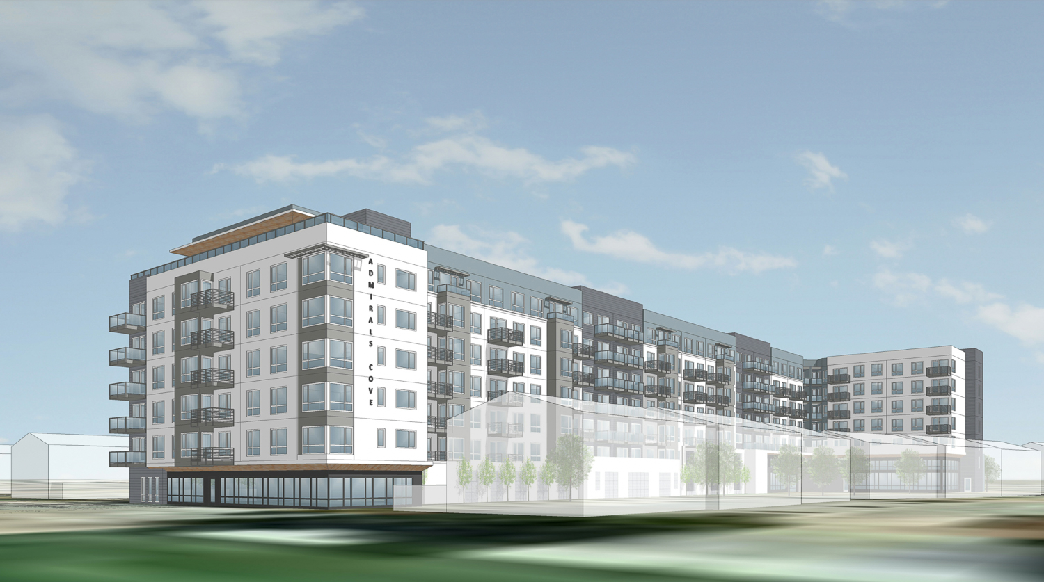 300 Mosley Avenue northwest view, rendering by BDE Architecture