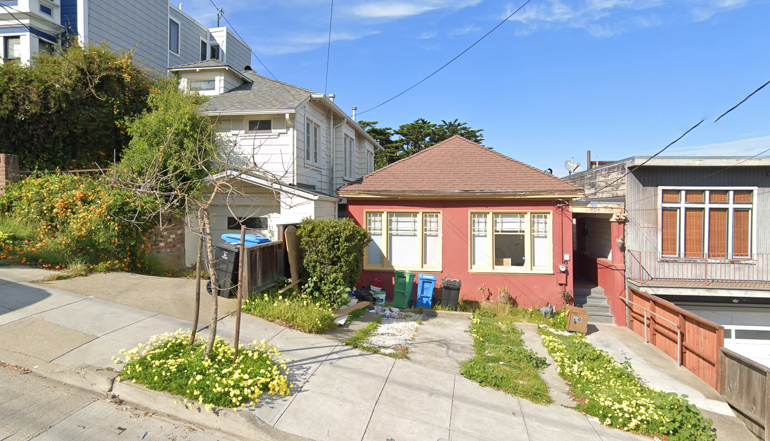 650 (right) and 654 (left) 28th Street, image via Google Street View