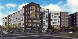 6733 Foothill Boulevard establishing view, rendering by AO Architects