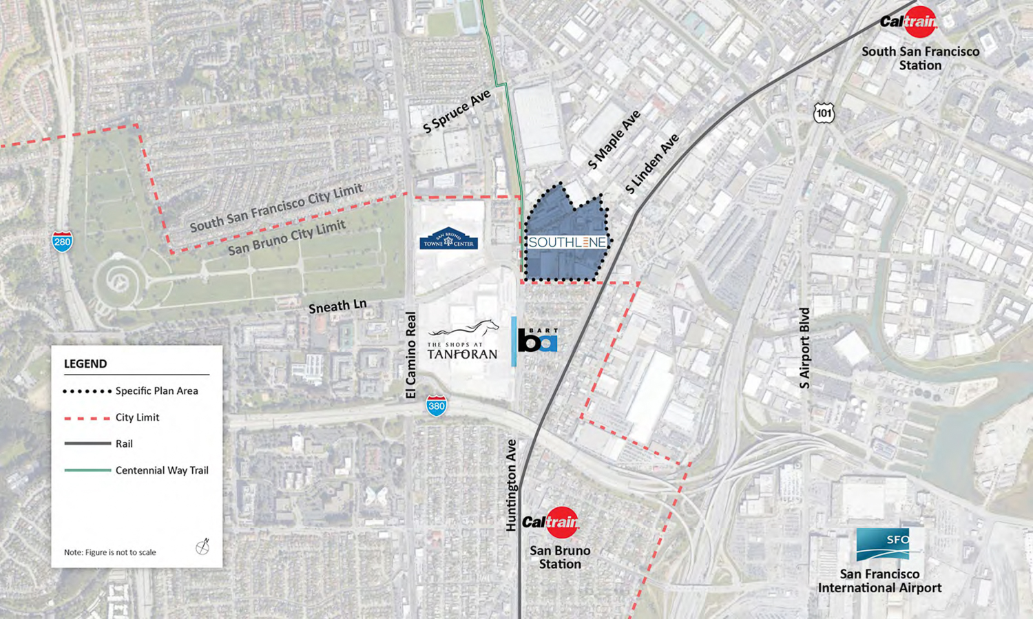 Southline site area context, image via planning documents