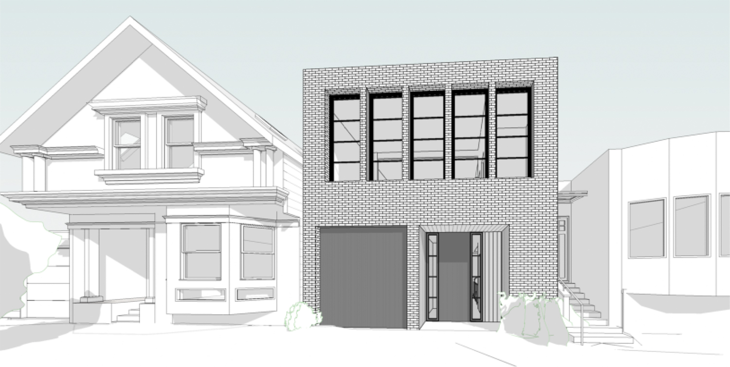 129 Laidley Street street view, rendering by Winder Gibson Architects