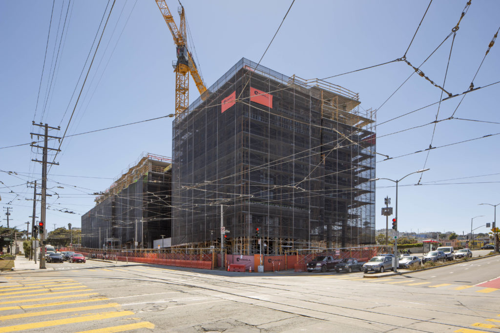 Construction Topped Out for Balboa Park Upper Yard In The Outer Mission
