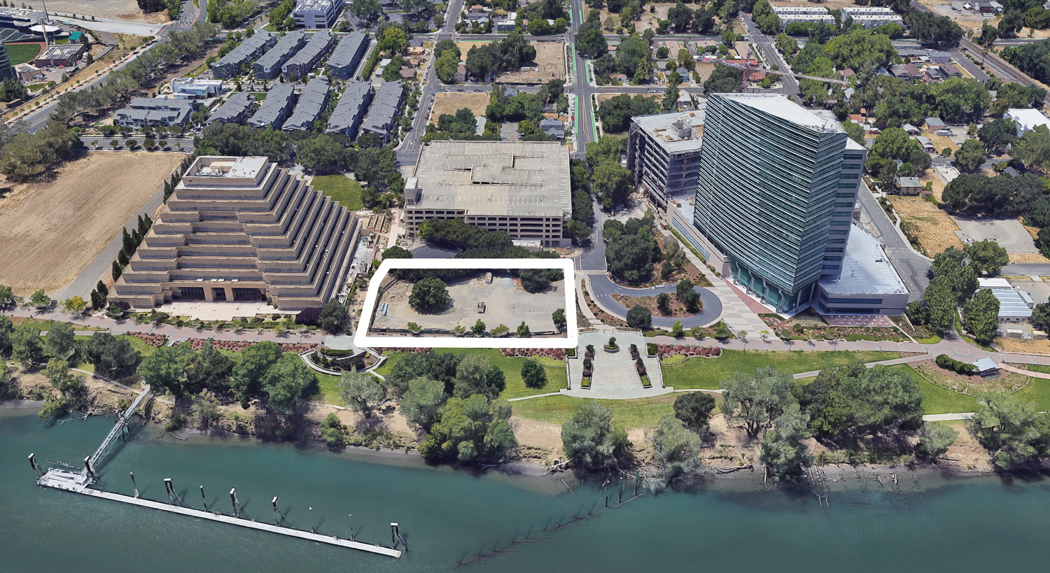 50 Waterfront Place, image via Google Satellite
