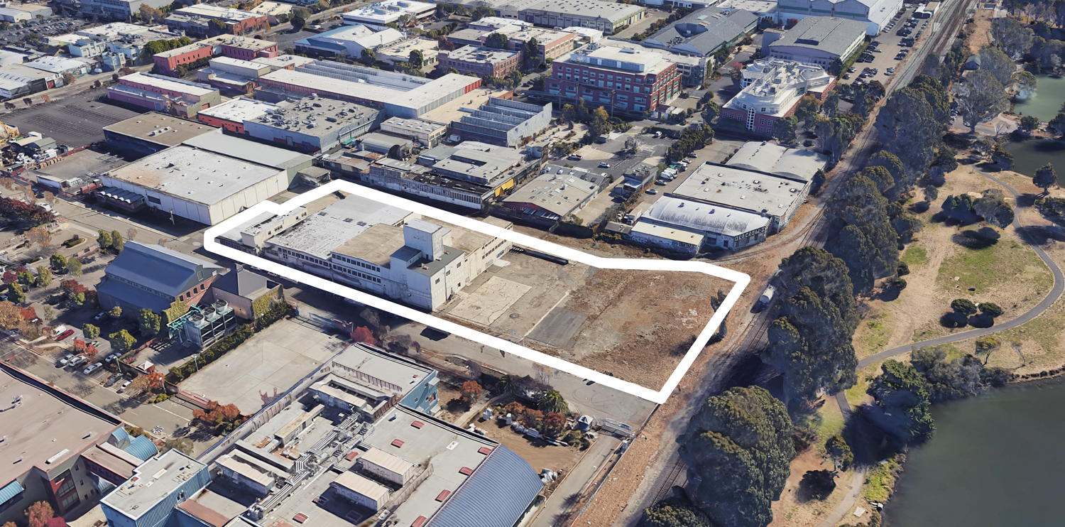 700 Grayson Street aerial view, image via Google Satellite