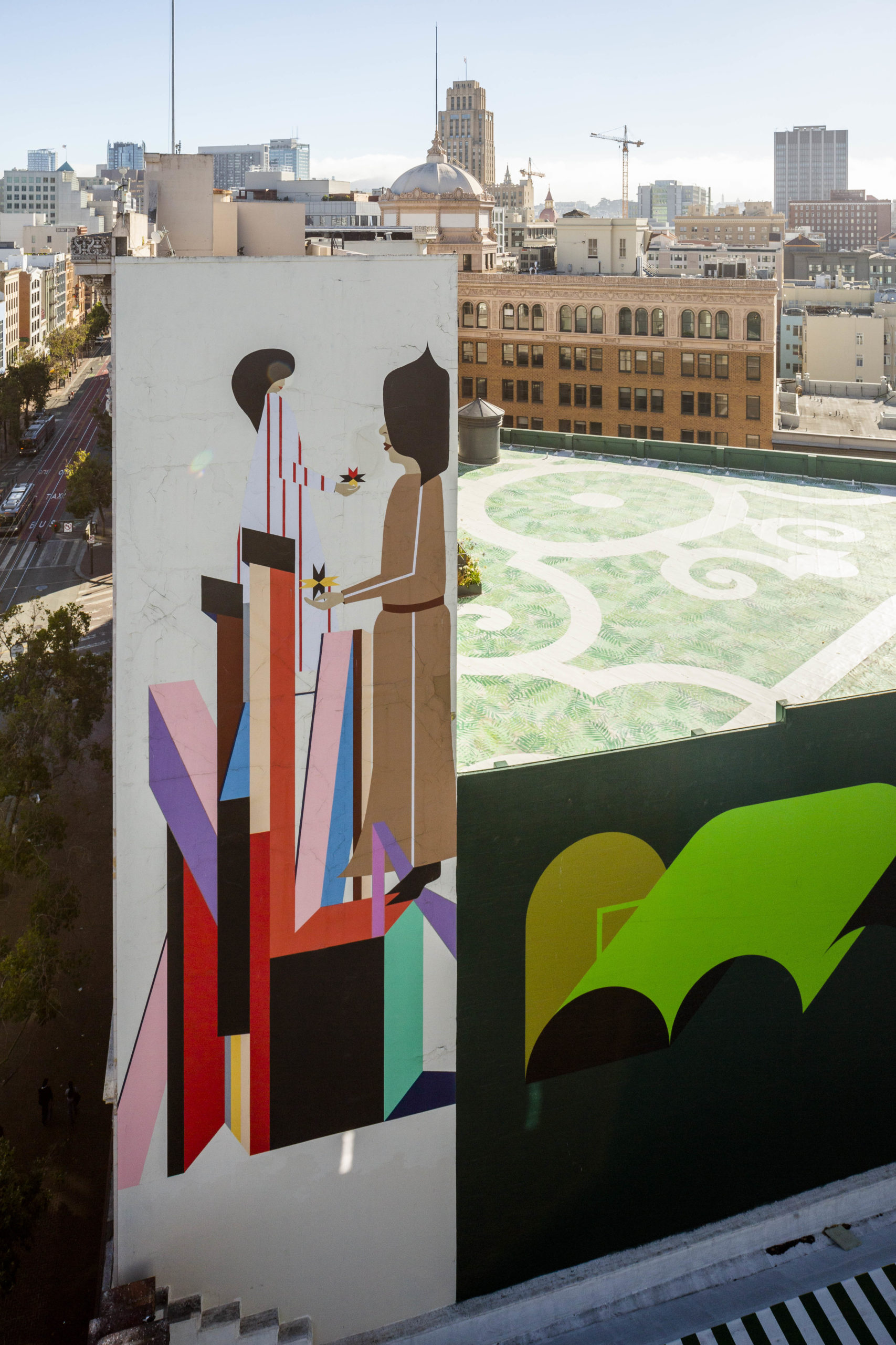 Mural opposite from Serif SF, image by Andrew Campbell Nelson