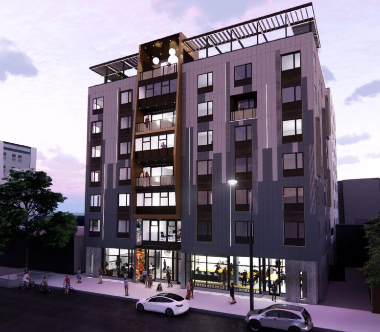 2538 Durant Avenue evening view looking south, rendering by Studio KDA