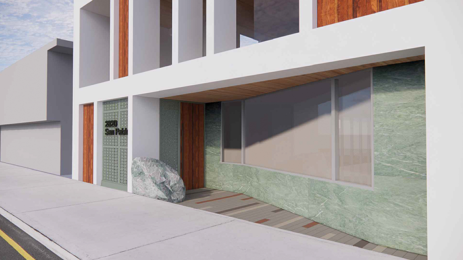 2820 San Pablo Avenue street view, rendering by Studio KDA