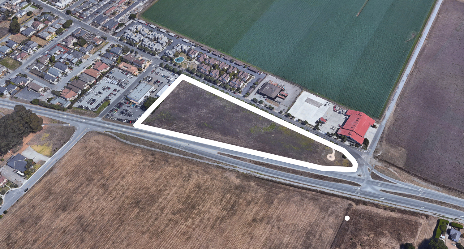 Hyatt Place Proposal lot in Half Moon Bay, image via Google Satellite
