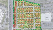 Iron Horse Village at 3401 Crow Canyon Road site-map, rendering by WHA