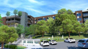 10 Irwin Way view from the car park, rendering by DAHLIN