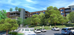 10 Irwin Way view from the car park, rendering by DAHLIN