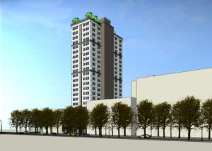 19 North 2nd Street street view, rendering by Anderson Architects
