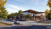 3300 El Camino Real establishing view, rendering by Form4 Architecture