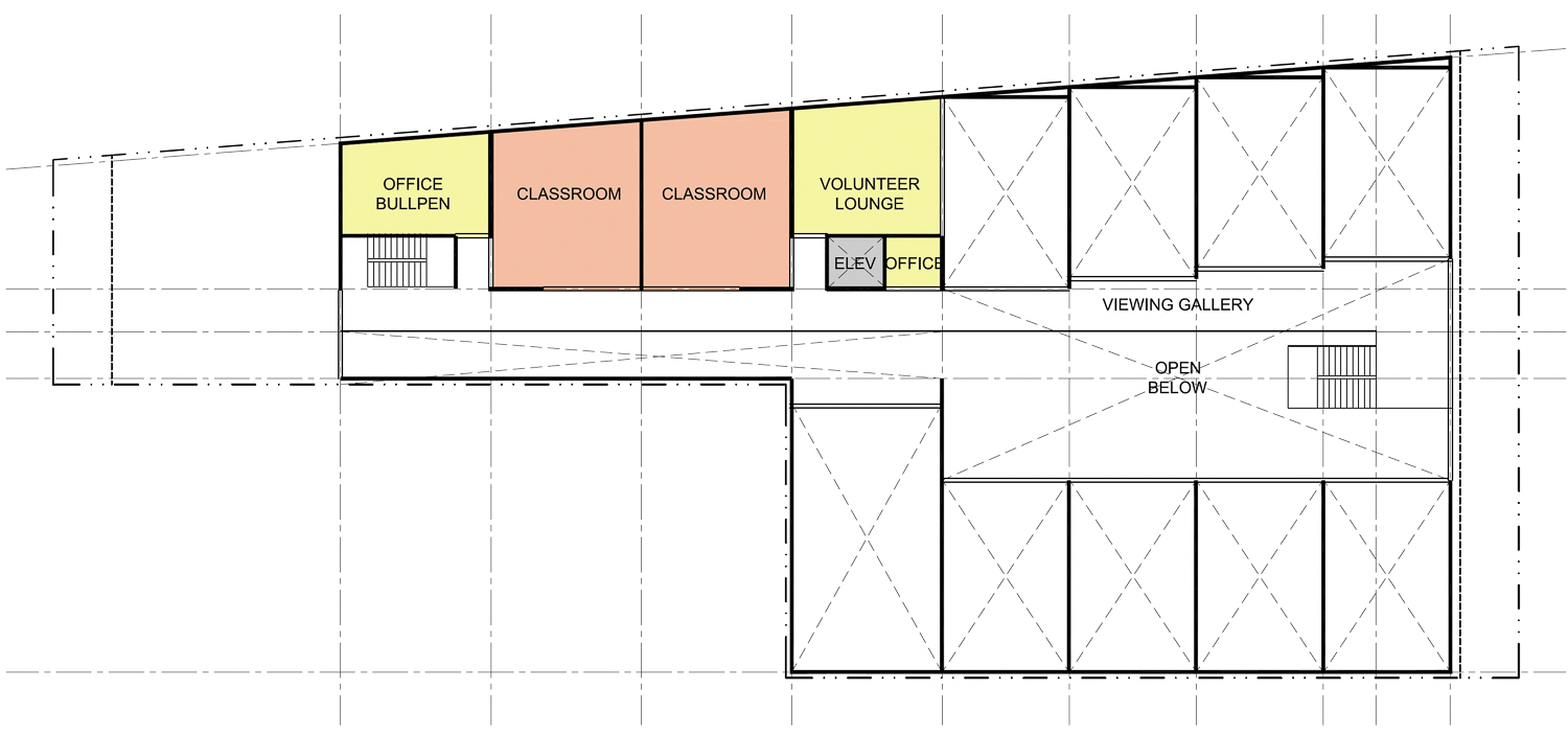 3422 Elm Street second level, floor plan by Leddy Maytum Stacy Architects