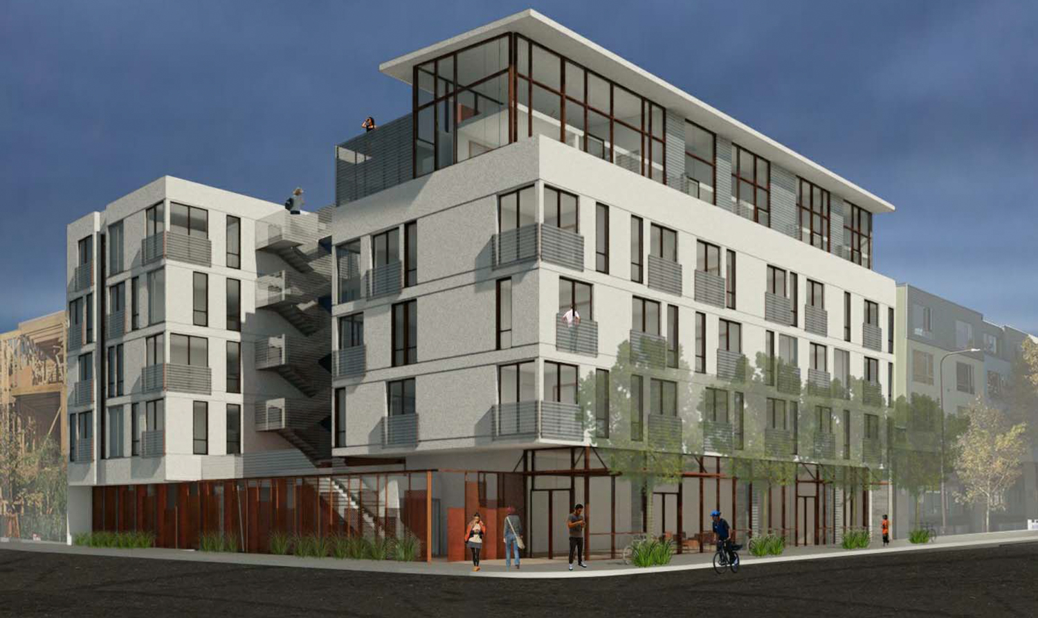 Outdated proposal for 2720 San Pablo Avenue, rendering by Devi Dutta Architecture