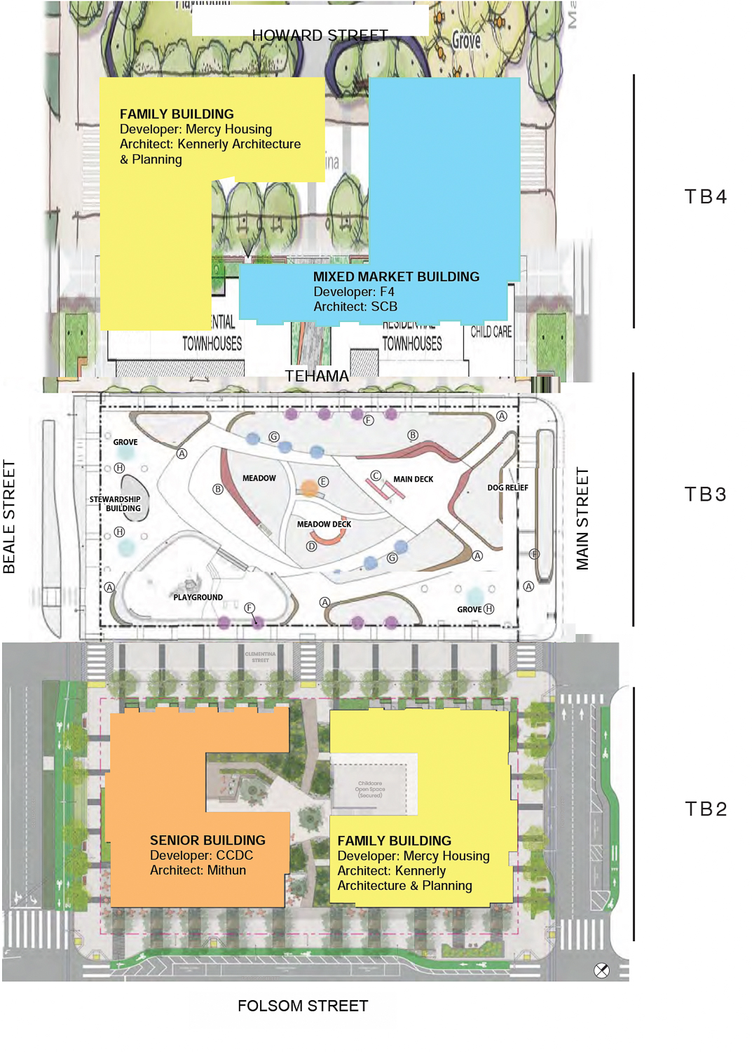 Transbay Block 2 3 and 4 site map