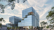100 East Grand Avenue street view, rendering by ZGF Architects