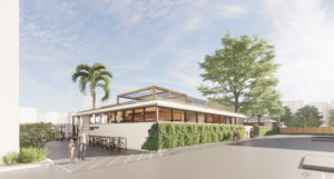 333 Dolores Street northwest corner, rendering by Jensen Architects