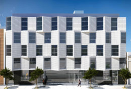67-69 Belcher Street facade elevation, rendering by Stanley Saitowitz | Natoma Architects