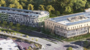 Brookwood Medical aerial view, rendering by Gensler