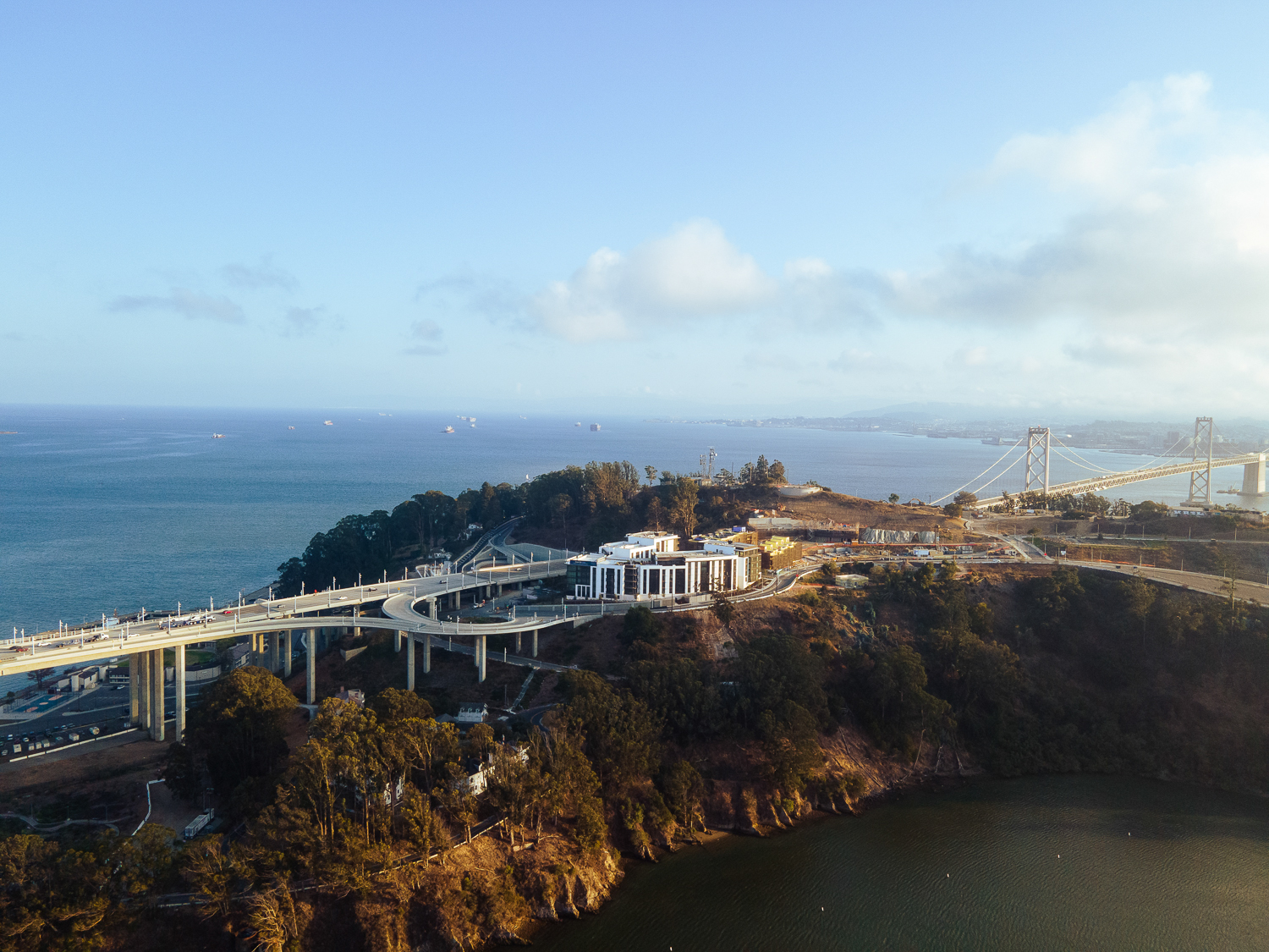 The Bristol on Yerba Buena Island aerial view, image by Andrew Campbell Nelson