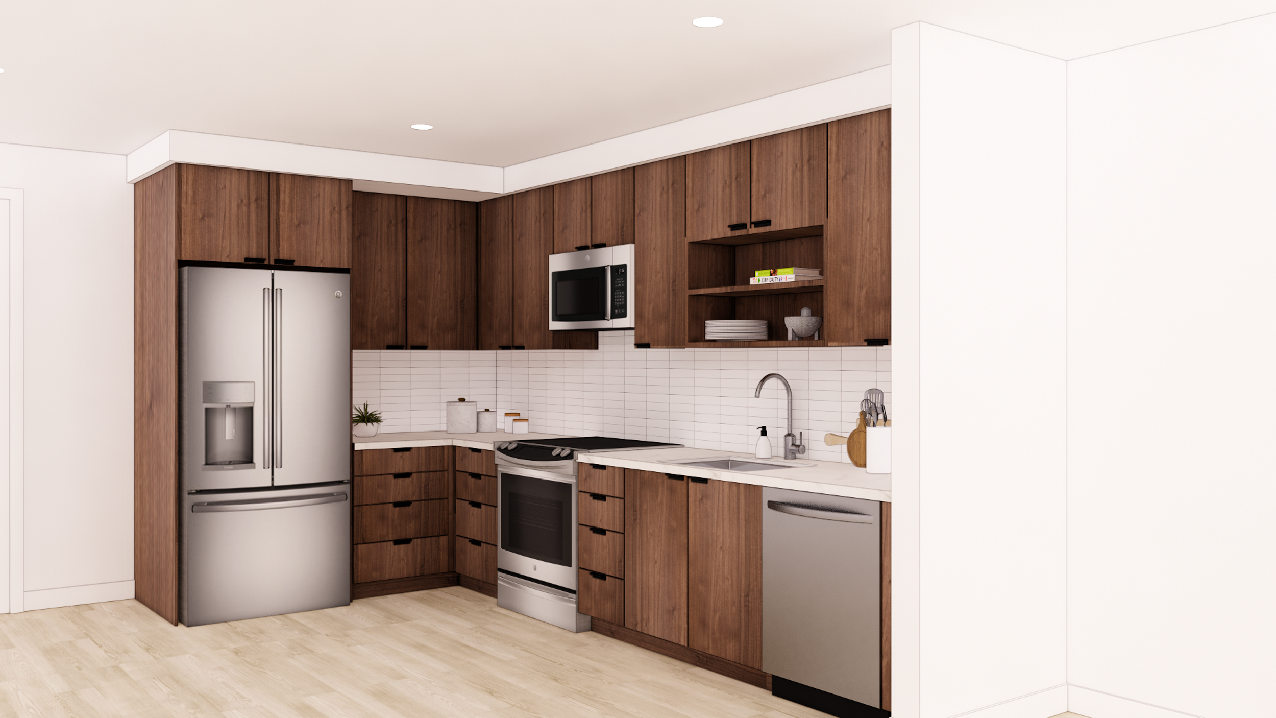 100 Callan Street apartment interior, rendering via project website