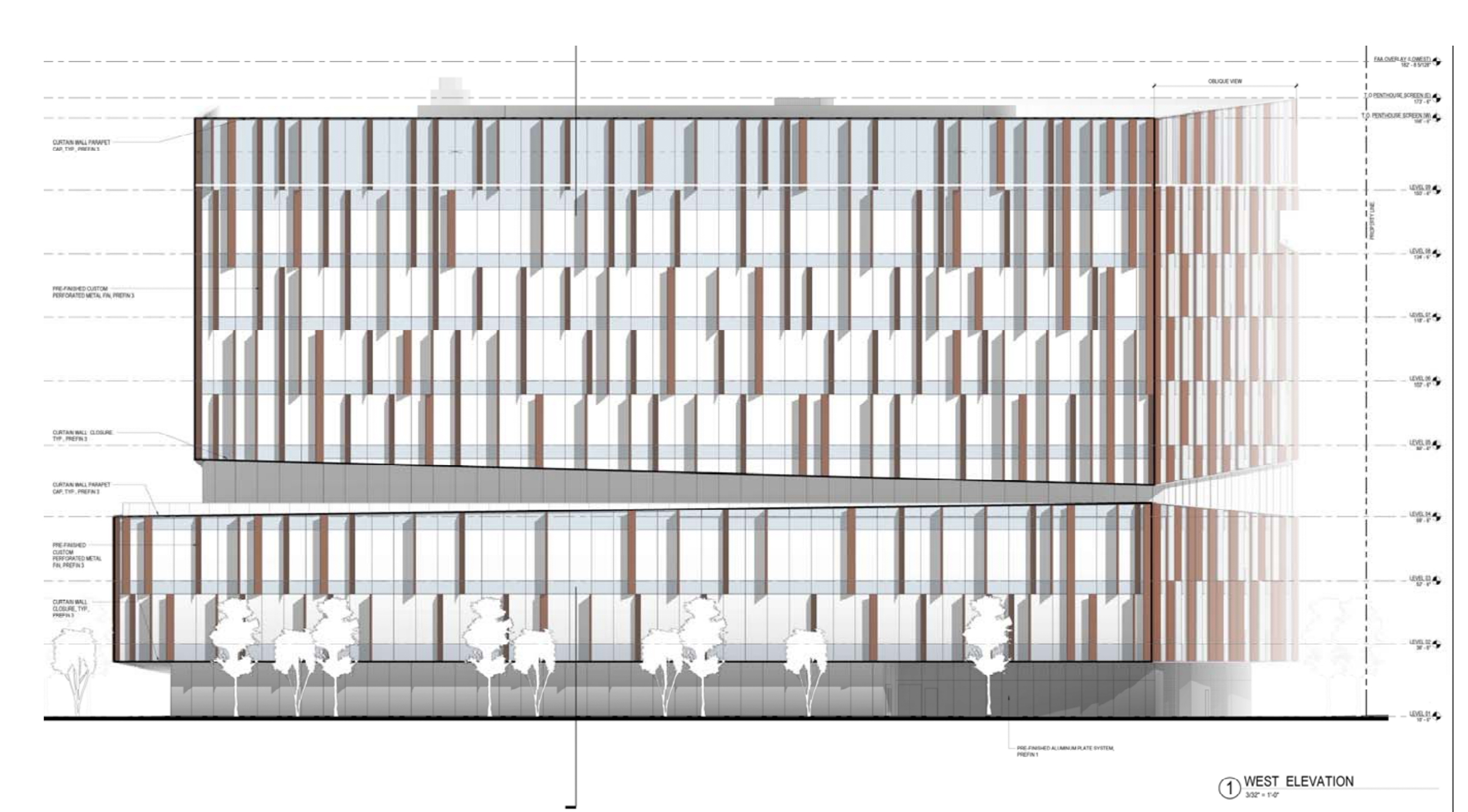 580 Dubuque Avenue facade elevation, illustration by DES Architects + Engineers