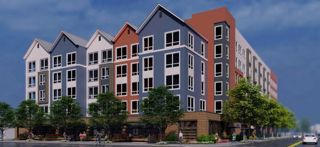 802 South 1st Street rear view, rendering courtesy Maracor Development