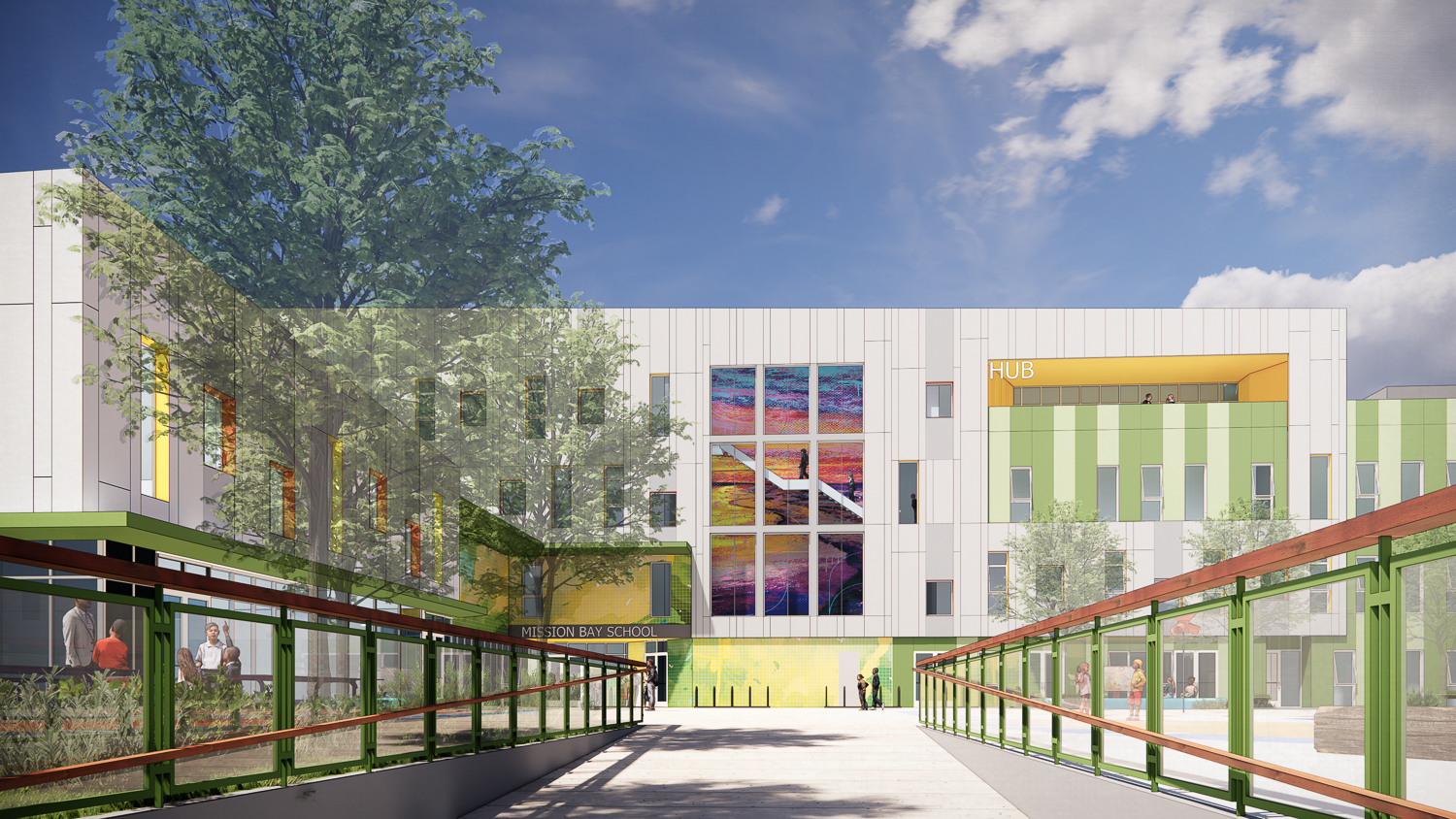 SFUSD Mission Bay School entry, rendering by DLR Group