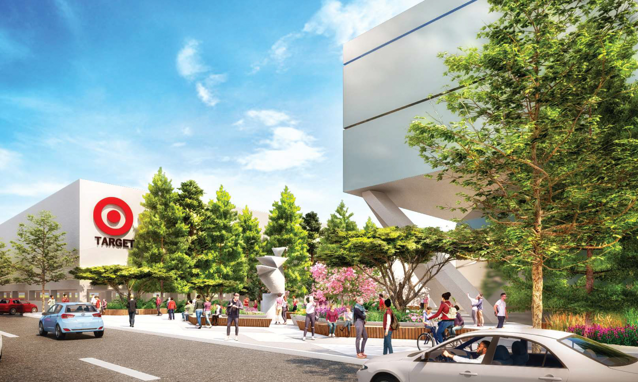Tanforan Mall Redevelopment target, rendering by Gensler