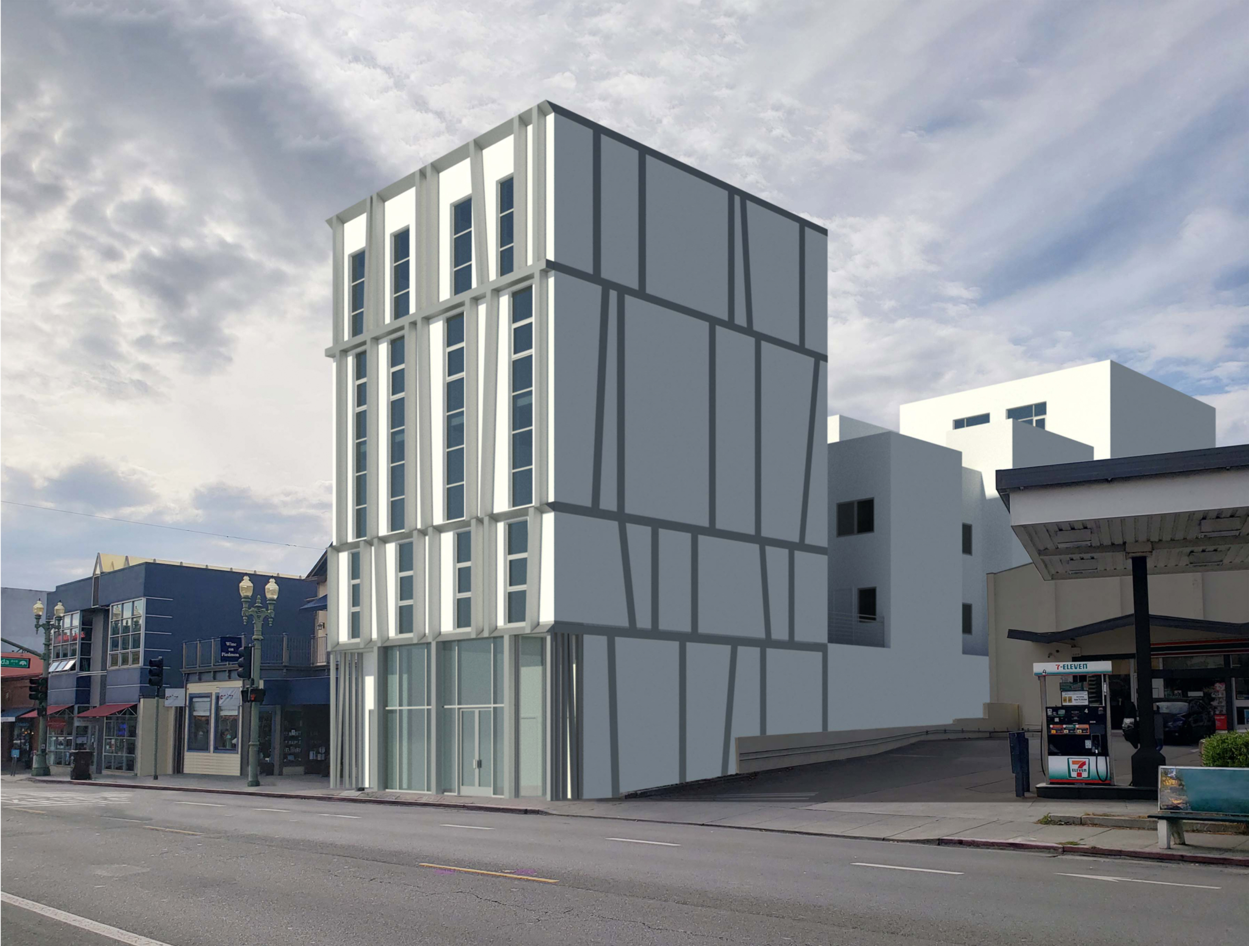 4185 Piedmont Avenue, rendering by Kava Massih Architects