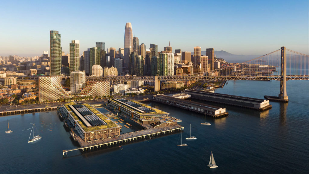 New Plans For Pier 30 32 Along San Francisco Waterfront San Francisco   Piers 30 32 Original Design Iteration Rendering By Steelblue 1024x576 