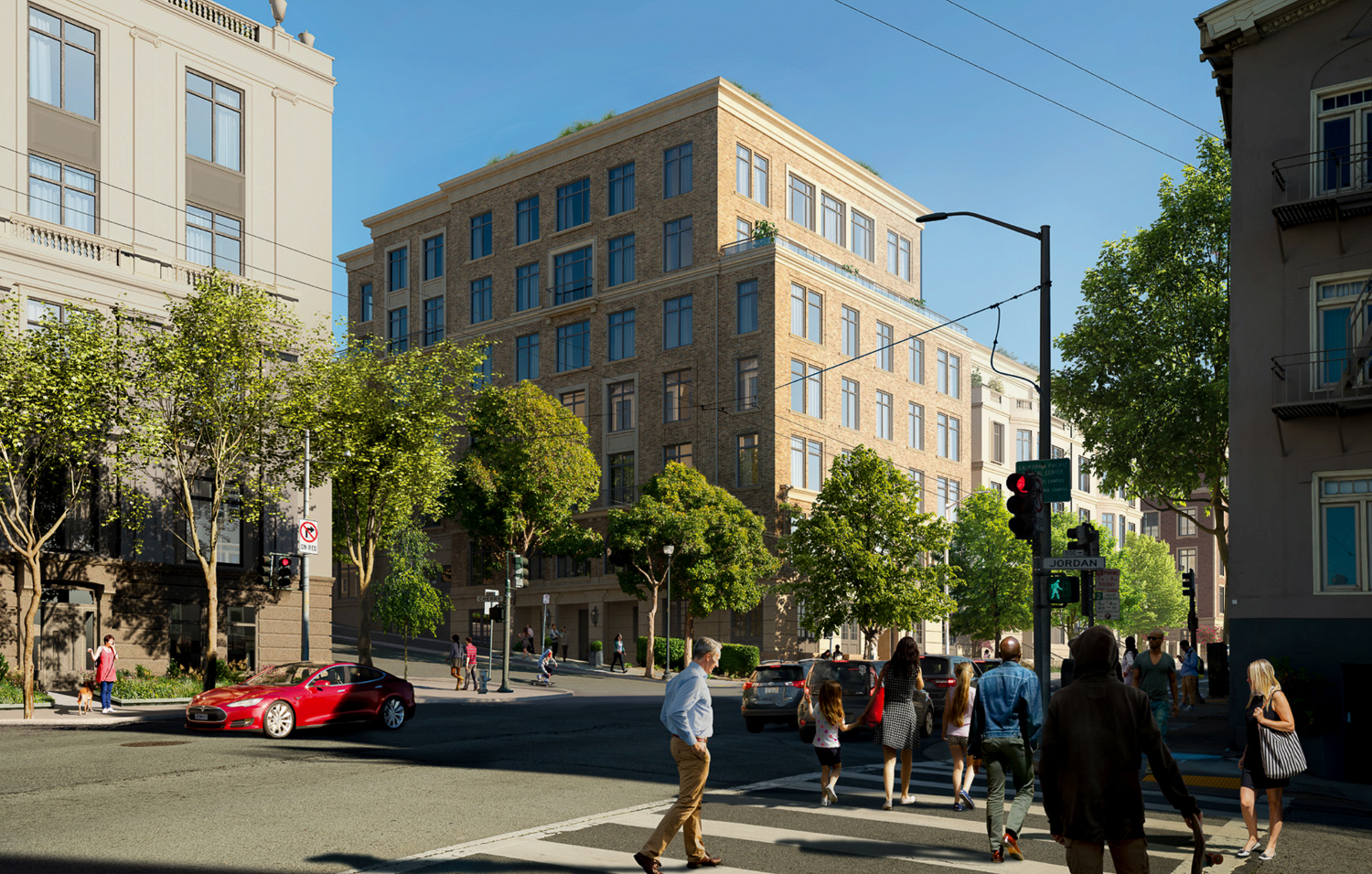 3700 California Street at the corner of California and Cherry Street, rendering by Robert AM Stern Architects