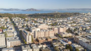 3700 California Street existing condition aerial view, image via Robert AM Stern Architects