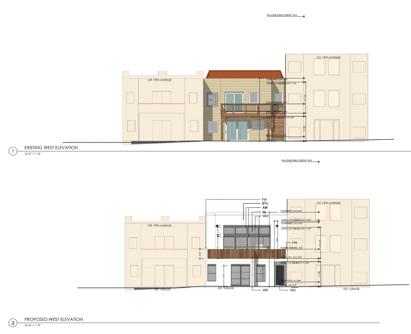 145 19th Street West Elevations