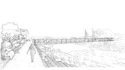 23rd Street Bay Trail bridge extension, illustration by Groundworks Office