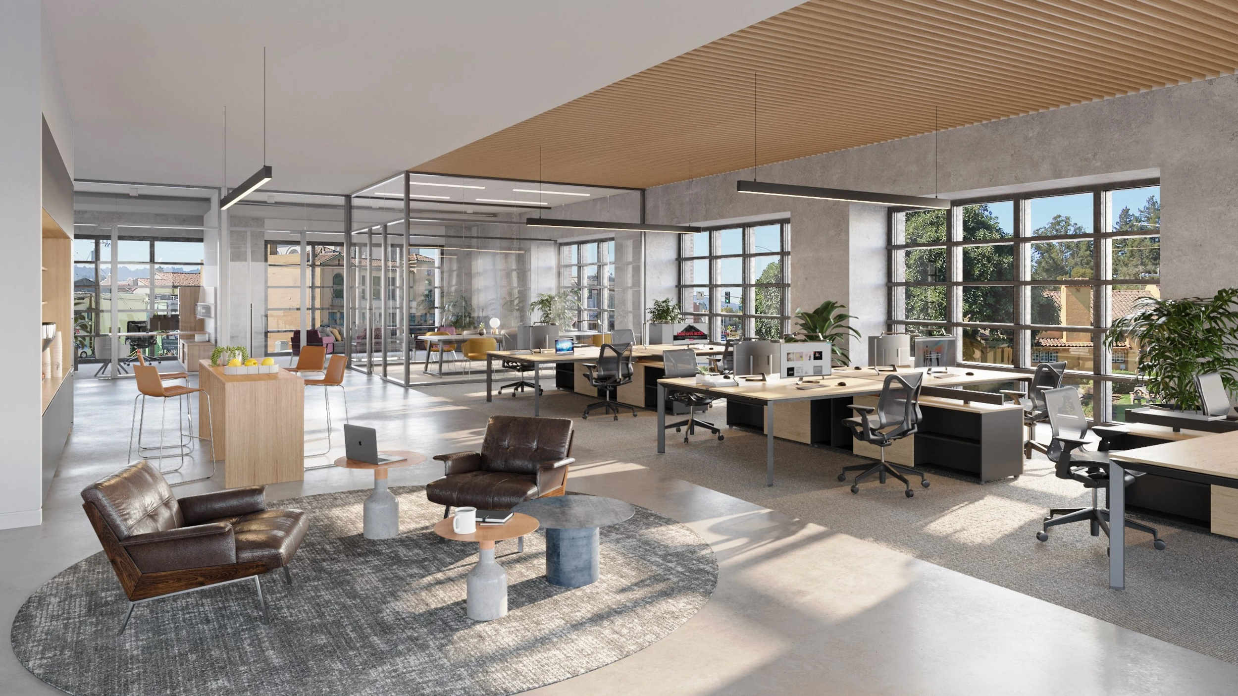 250 California Drive office space, rendering by MBH Architects