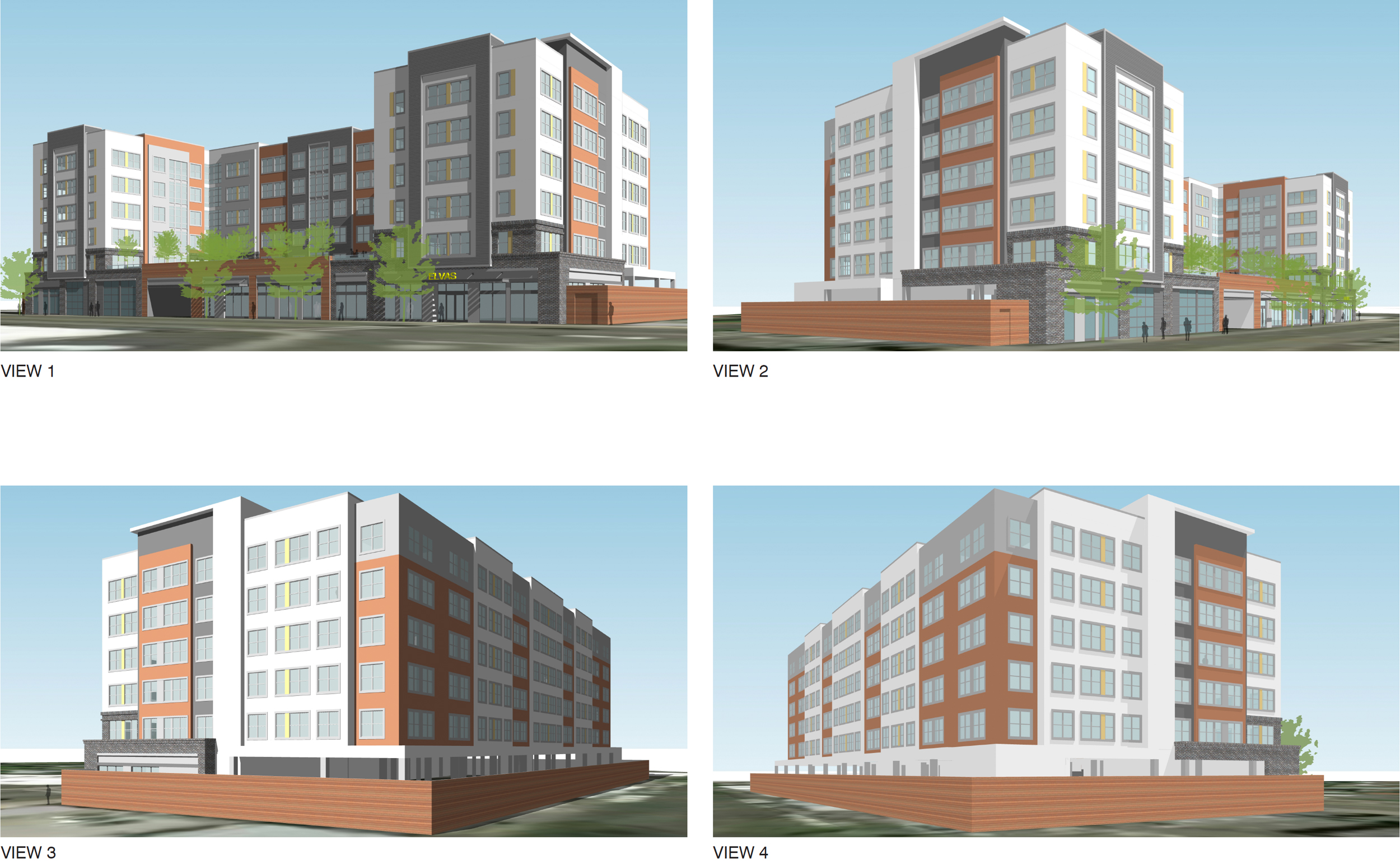 6325 Elvas Avenue various base views, rendering by Lessard Design