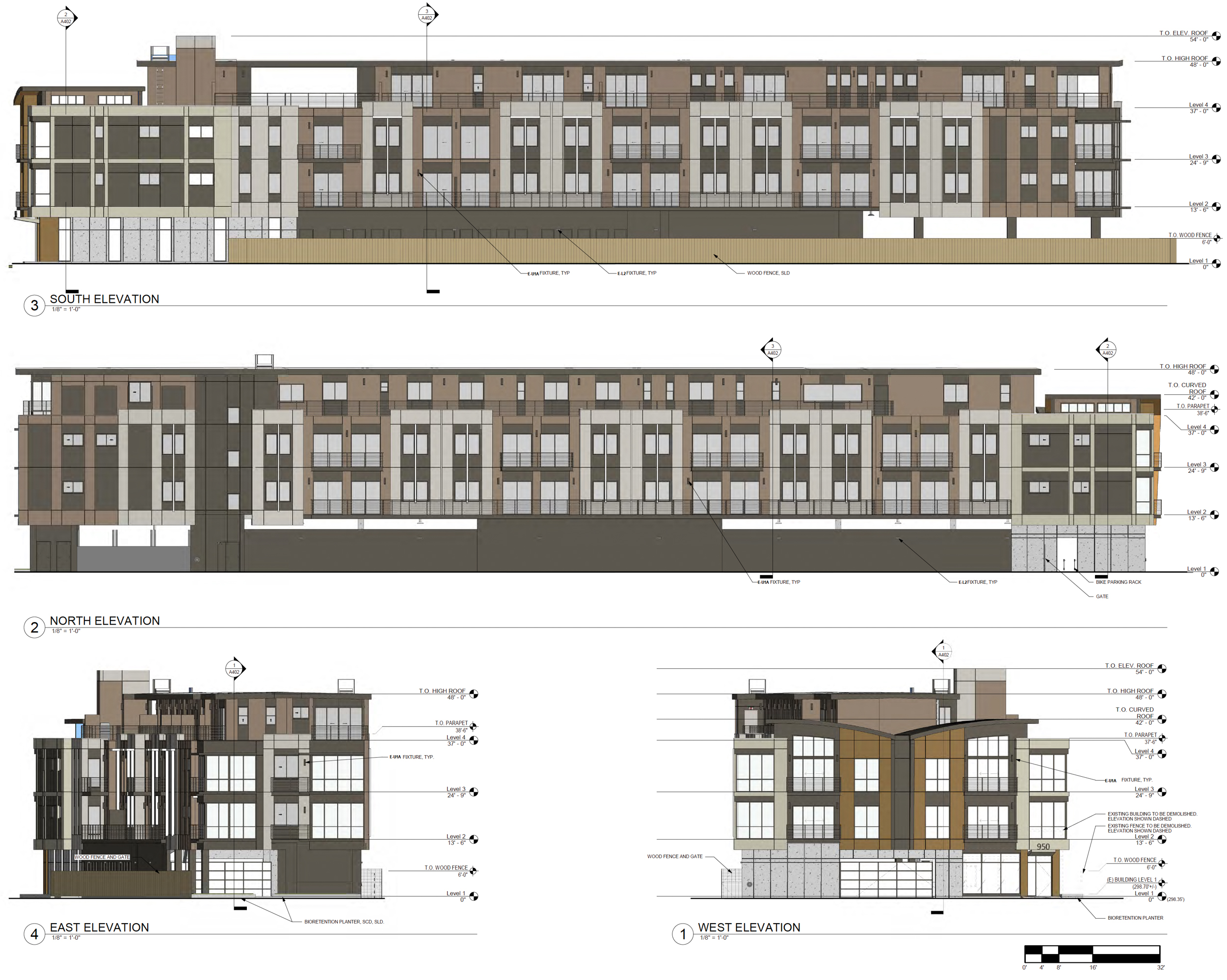950 Hough Avenue facade elevations, illustration by Form4 Architecture