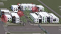 Northern Trail Apartments aerial view, rendering by RAD-Development