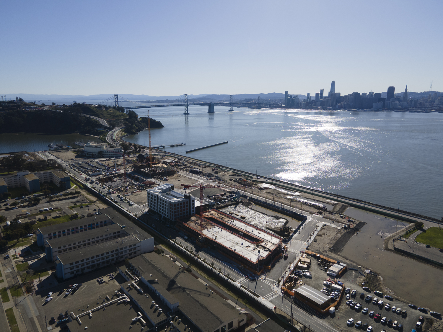 Treasure Island with Star View Court construction in the foreground, image by Andrew Campbell Nelson