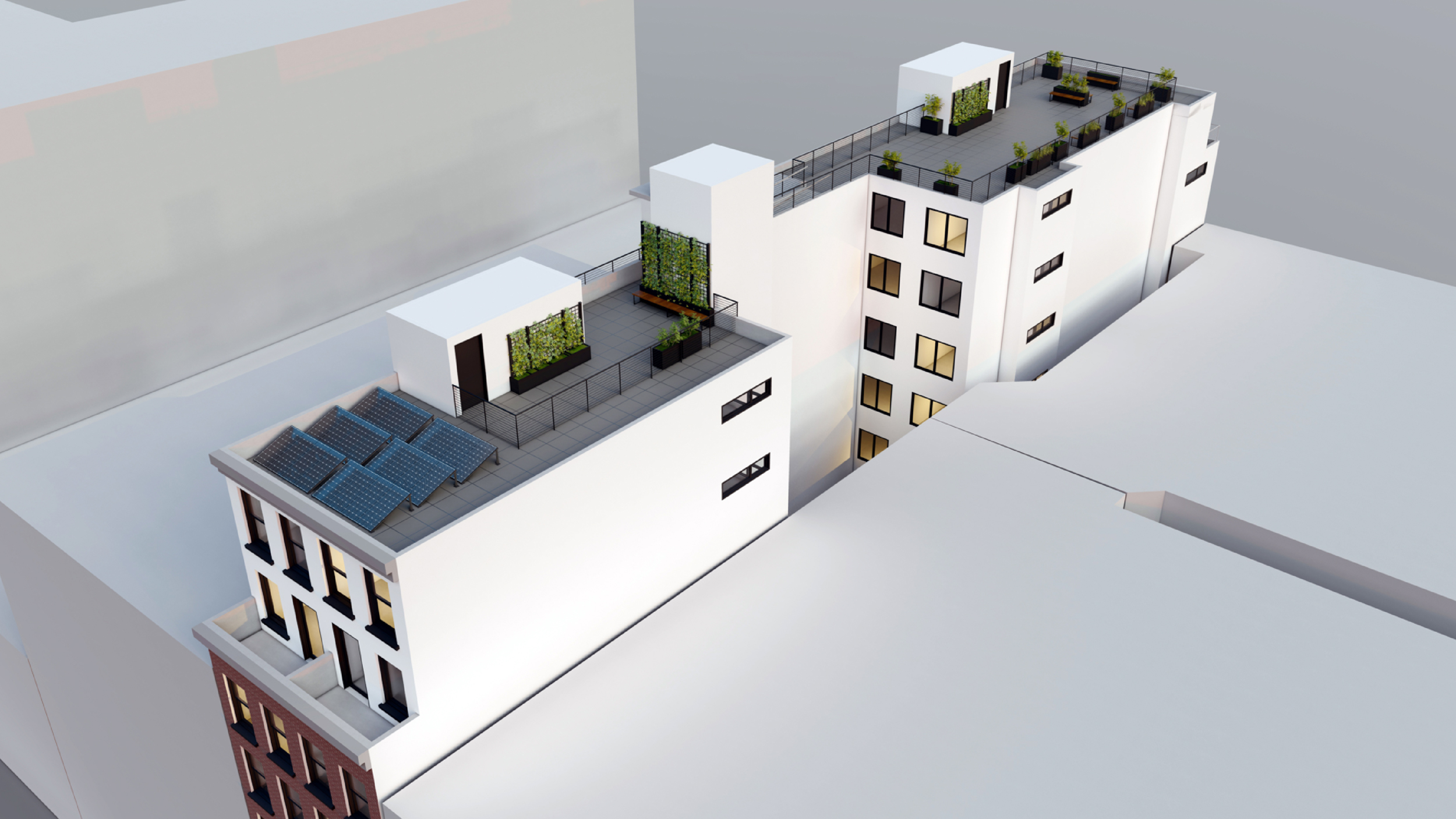 1010V Mission Street rooftop terrace, rendering by SIA Consulting